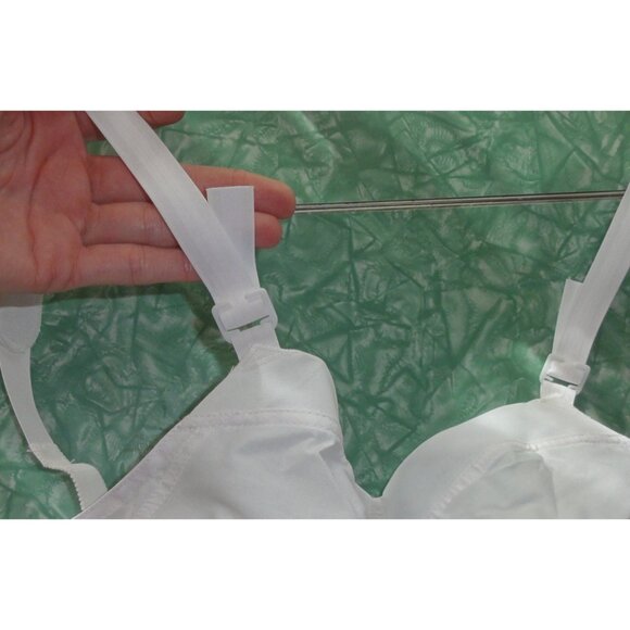 Vintage White Exquisite Form Bullet Bra 48 C pinup retro rockabilly pointy bra - Picture 4 of 5